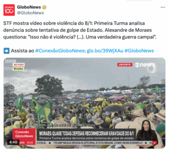 Dallagnol diz que Moraes ‘produziu prova para comprovar culpa’ de réus pelo 8/1: ‘Algo impensável para um juiz’