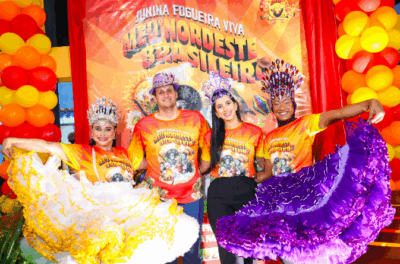 Orleans Brandão no lançamento do Junina Fogueira Viva