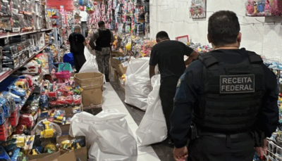 Receita Federal apreende produtos ilegais no centro de São Luís