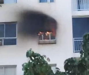 Vídeo: Incêndio atinge condomínio no Cohafuma