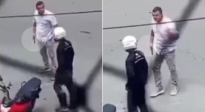 Policial militar que ameaçou e agrediu motoqueiro em discussão é afastado da corporação