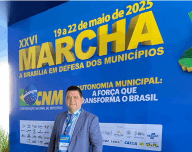 Enoque Mota representa Pastos Bons na Marcha dos Prefeitos em Brasília