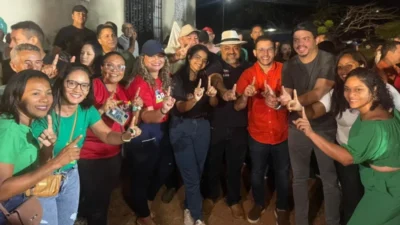 Ao lado de Dr Kaio, vereador Elizeu Tantan reúne multidão em comício no povoado Pirinã