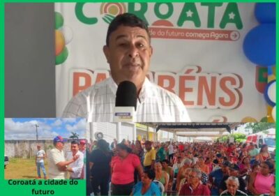 VICE PREFEITO SAÚDA COROATÁ PELOS 105 ANOS