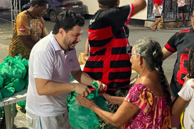 Dr Joel distribui peixes em bairros de São Luís na Semana Santa.