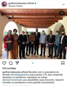 Weverton garante a PCdoB e PSOL celeridade no projeto que proíbe despejos na pandemia