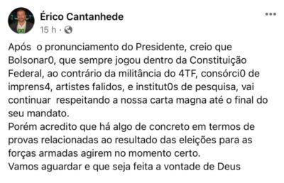Vereador Paulo Victor denuncia diretor do Socorrão por incitação à manifestações antidemocráticas