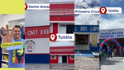 Felipe Camarão coordenou e participou da entrega de 4 escolas dignas nesta segunda-feira (15)