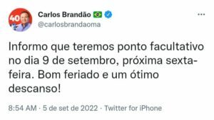 Carlos Brandão decreta ponto facultativo dia 9 e ludovicenses vão ter mega feriadão