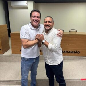 VEREADOR ELEITO DE CEDRAL RUBENILSON SOARES É RECEBIDO PELO VICE-GOVERNADOR FELIPE CAMARÃO