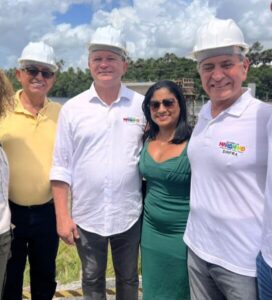 DR. AMILCAR ROCHA E BRANDÃO VISTORIAM OBRA DA PONTE
