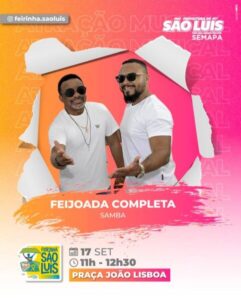 Feirinha São Luís: cultura, música, artesanato e tradições locais para a família, neste domingo (17), no Centro Histórico