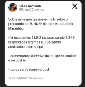 Felipe Camarão trabalha para garantir pagamento de precatórios do FUNDEF e responder beneficiários