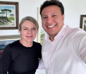 Felipe Camarão discute fortalecimento e unidade do PT com Gleisi Hoffmann