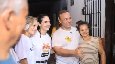 Fred Campos e Mariana Brandão visitam moradores do Mocajutuba e Pedrinhas, em Paço do Lumiar