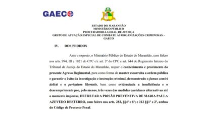 BOMBA! Paula da Pindoba será presa a qualquer momento, GAECO pediu a prisão da prefeita afastada; veja o documento: