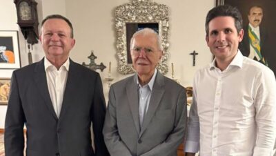 “Parceria pelo desenvolvimento do Brasil”, diz Brandão ao lado de Sarney
