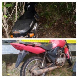 POLÍCIA MILITAR RECUPERA DUAS MOTOS ROUBADAS EM CENTRAL DO MARANHÃO
