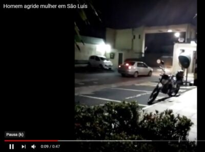 Vídeo: Homem invade apartamento, agride esposa e derruba portão de condomínio em São Luís