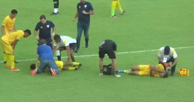 Jogador sofre convulsão dentro de campo na Copinha 2025