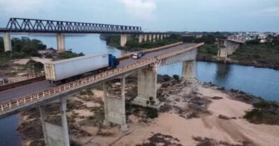 Caema suspende captação de água após desabamento de ponte