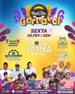 AGENDA CULTURAL: CONFIRA DICAS PARA SE DIVERTIR A PARTIR DESTA SEXTA-FEIRA (25) DE CARNAVAL