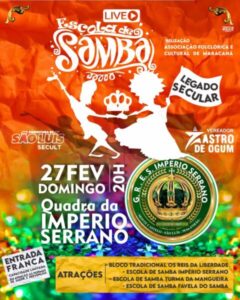 *LIVE ESCOLA DE SAMBA!* NA SEDE DA ESCOLA IMPÉRIO SERRANO NO BAIRRO DO MONTE CASTELO