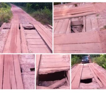 PORTO RICO-MA: PONTE DE MADEIRA ABANDONADA CORRE O RISCO DE CAIR E ISOLAR POVOADOS