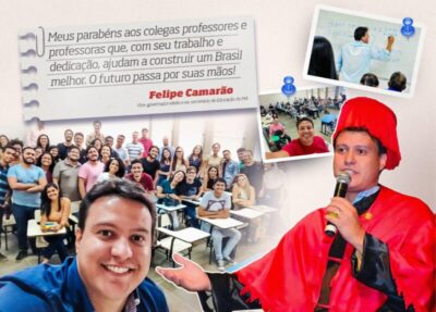 DIA DO PROFESSOR: MENSAGEM AOS PROFESSORES DO VICE-GOVERNADOR ELEITO FELIPE CAMARÃO, VEJA O VÍDEO.