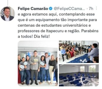 FELIPE CAMARÃO PARTICIPA DA INAUGURAÇÃO DO CAMPUS DA UEMA EM ITAPECURU-MIRIM