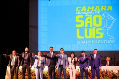 VEREADOR PAULO VICTOR TOMA POSSE COMO PRESIDENTE DA CÂMARA DE VEREADORES DE SÃO LUÍS