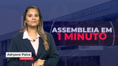 Novo programa “Assembleia em 1 Minuto” estreia amanhã dia 13, na TV assembleia