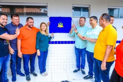 DEPUTADA IRACEMA VALE PRESTIGIA INAUGURAÇÃO DE ESCOLA EM POVOADO DE NINA RODRIGUES