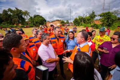 Brandão e comitiva do Governo Federal sobrevoam cidades maranhenses atingidas por enchentes e anunciam mais ações emergenciais