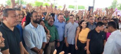 Governador Nunes Freire recebe Carlos Brandão em dia de aniversário do prefeito