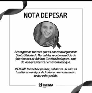 Faleceu nesta quinta-feira(13), a irmã do vice-presidente do conselho regional de contabilidade do maranhão