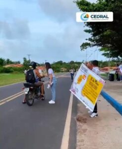 PREFEITURA DE CEDRAL ENCERRA ‘MAIO AMARELO’ COM CAMPANHA DE CONSCIENTIZAÇÃO NO MUNICÍPIO
