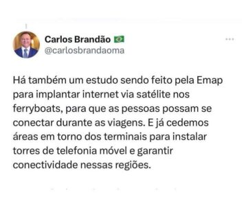 GOVERNADOR CARLOS BRANDÃO ANUNCIA IMPLANTAÇÃO DE REDE WI-FI NOS TERMINAIS DA PONTA DA ESPERA E CUJUPE