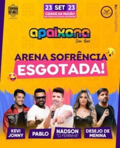 O SHOW MAIS AGUARDANDO DO MOMENTO “APAIXONA SÃO LUÍS” INGRESSOS ESPAÇO ARENA SOFRÊNCIA ESTÃO ESGOTADO