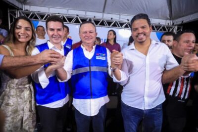 Prefeito Luciano, governador Carlos Brandão e Dra. Thaisa entregam nova Estação de Tratamento de Água à população de Pinheiro