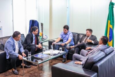 Cumprindo agenda em Brasília, prefeito Luciano tem reunião produtiva com Ministro dos Esporte André Fufuca
