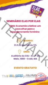 Plan International Brasil realiza seminário Elas por Elas sobre Economia Criativa em Codó