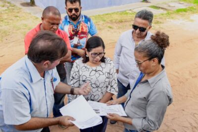 PREFEITA PAULA AZEVEDO VISITA ÁREAS QUE SERÃO BENEFICIADAS COM AÇÕES DE INFRAESTRUTURA EM PAÇO DO LUMIAR