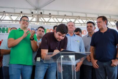 Deputado Marreca, Brandão e Ruggero inauguram e anunciam obras em Riachão