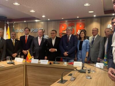Carlos Brandão participa da solenidade de filiação de Datena ao PSB