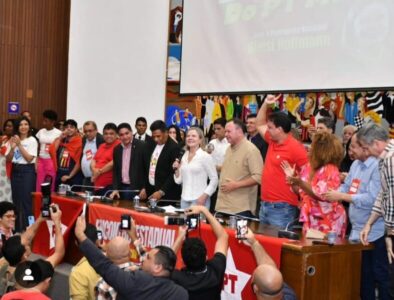 PRESIDENTE NACIONAL DO (PT) DEPUTADA FEDERAL GLEISI HOFFMANN CONFIRMA APOIO A CANDIDATURA DE DUARTE JR, EM SÃO LUÍS.