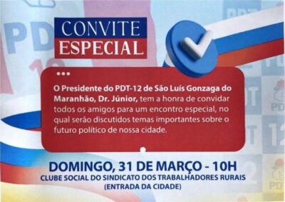 Encontro político mobiliza gonzaguenses neste domingo 31