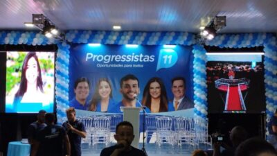 Na contramão de Brandão, Fábio Gentil filia o sobrinho Gentil Neto em palanque cheio de Bolsonaristas