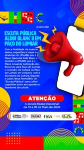 PREFEITURA DE PAÇO DO LUMIAR REALIZA ESCUTA PÚBLICA PARA LEI ALDIR BLANC