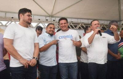 RUBENILSON SOARES PARTICIPA DA ENTREGA DA ESCOLA CE PEDRO NEIVA DE SANTANA EM CEDRAL